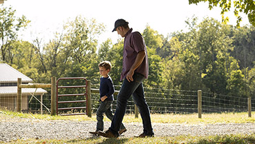 farmer and son