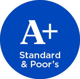 A+, Standard and Poor's