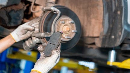 How to check brake pads 