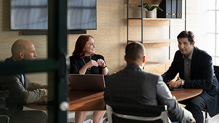 employees in a conference room