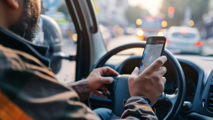 Employee driving while distracted