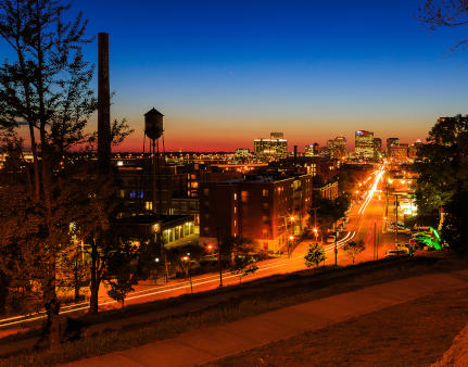 Landscape of Richmond, Virginia