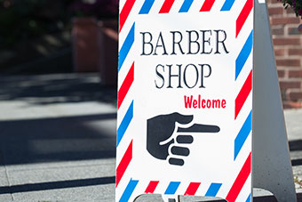 Barber shop sign